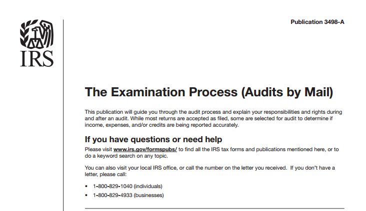 IRS Tax audit Examination process