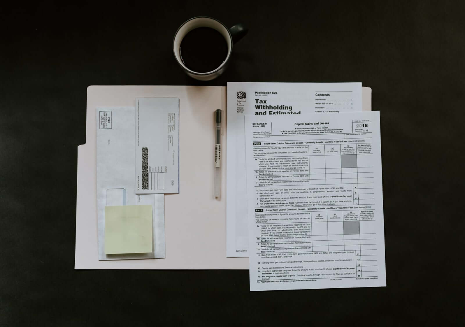 Paperwork for taxes